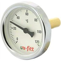 Термометр биметалл 63 (0-120) Uni-fitt (гильза 75 мм) - интернет магазин ТД "Родионов"